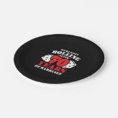 70周年記念おもしろいカップル70結婚した年 ペーパープレート (アングル)