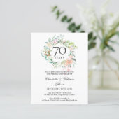 70周年記念のバラの花輪の招待状 (スタンド正面)