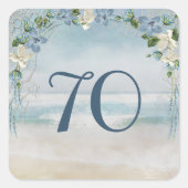 70周年記念の海事ネットとアーチ スクエアシール (正面)