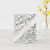 70周年記念の編集可能カード カード (黄色い花)