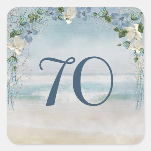 70周年記念の航海用ネットとアーチ スクエアシール (正面)