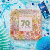 70周年記念コスモスフローラデザイン ペーパープレート (パーティー)