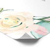 70周年記念ハートスクリプトフローラウェルカムサイン ポスター (角)