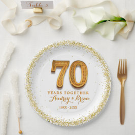 70周年記念パーソナライズ ペーパープレート