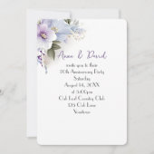 70周年記念パーティーフローラブーケ 招待状 (正面)