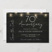 70周年記念パーティー素朴灯 セーブザデート (正面)