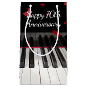70周年記念ピアノキーボード スモールペーパーバッグ (正面)