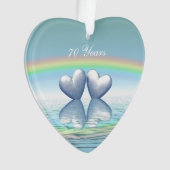 70周年記念プラチナハート オーナメント (正面)