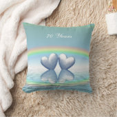 70周年記念プラチナハート クッション (ブランケット)