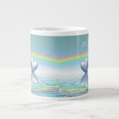 70周年記念プラチナハート ジャンボコーヒーマグカップ (正面)