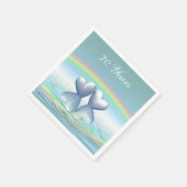 70周年記念プラチナハート スタンダードカクテルナプキン (角)