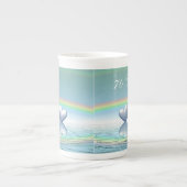 70周年記念プラチナハート ボーンチャイナマグカップ (正面)