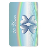 70周年記念プラチナハート マグネット (縦)