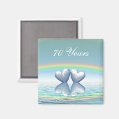 70周年記念プラチナハート マグネット (正面/裏面)