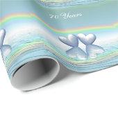 70周年記念プラチナハート ラッピングペーパー (ロールコーナー)