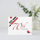 70周年記念モダン（鳥） ポストカード (スタンド正面)