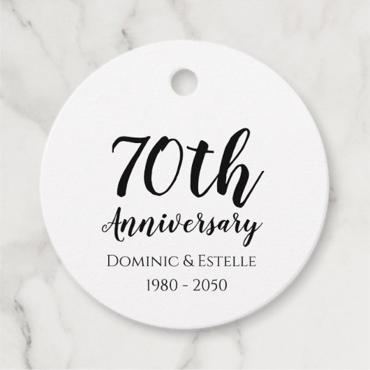 70周年記念ラウンドファバータグ フェイバータグ (正面)