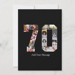 70周年記念写真コラージュ シーズンカード