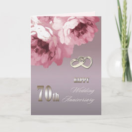 70周年記念結婚グリーティングカード カード
