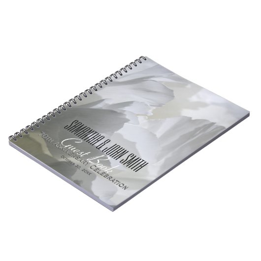 70周年記念結婚パーティー牡丹ゲストブック1 ノートブック (左側)