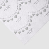 70周年記念結婚プラチナハート紙 薄葉紙 (詳細)