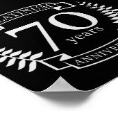 70周年記念結婚プラチナ ポスター (角)