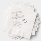 70周年記念結婚応援2ハート 箔ナプキン (インサイチュ (積み重ね))