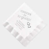 70周年記念結婚応援2ハート 箔ナプキン (右)