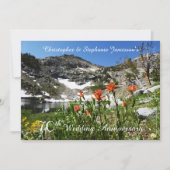 70周年記念結婚招待状ワイルドフラワー 招待状 (正面)