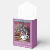 70周年記念結婚金箱ヴィンテージティーポット フェイバーボックス (オープン)