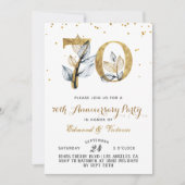 70周年記念金ゴールドフローラ招待状 招待状 (正面)