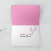 70周年記念靴紐ハート・スニーカー カード (内部)