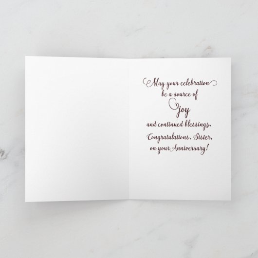 70周年記念・修道院ホワイトローズ カード (内部)