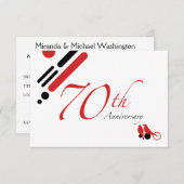 70周年（鳥たち） 招待状 (正面/裏面)