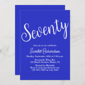 70回王室の生誕生日会 招待状 (正面/裏面)