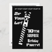 70回目の誕生日パーティーの招待テンプレート 招待状 (正面/裏面)