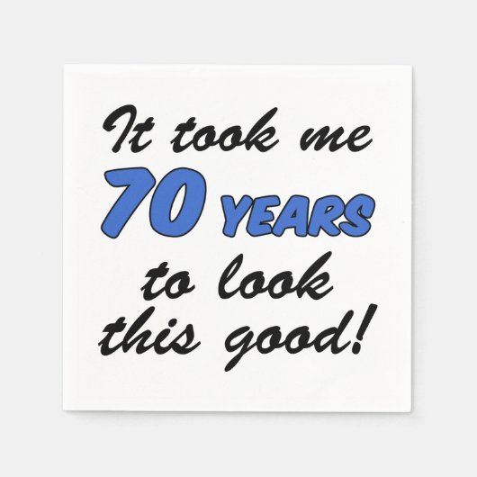 70年この良いナプキンを見た スタンダードカクテルナプキン (正面)