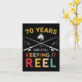 70年とまだ保Itが70誕生日Fをリール カード (黄色い花)