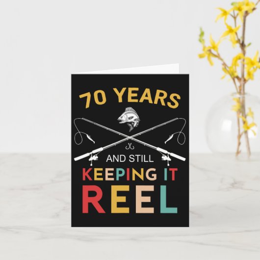 70年とまだ保Itが70誕生日Fをリール カード (黄色い花)