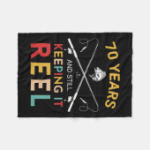 70年とまだ保Itが70誕生日Fをリール フリースブランケット (正面(横))