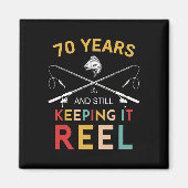 70年とまだ保Itが70誕生日Fをリール マグネット (正面)