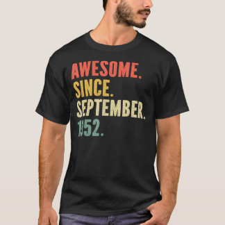 70年のヴィンテージ伝説1952年9月70日 Tシャツ