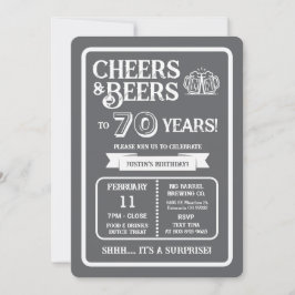 70年の歴史に乾杯!ブルワリー・サプライズ 招待状