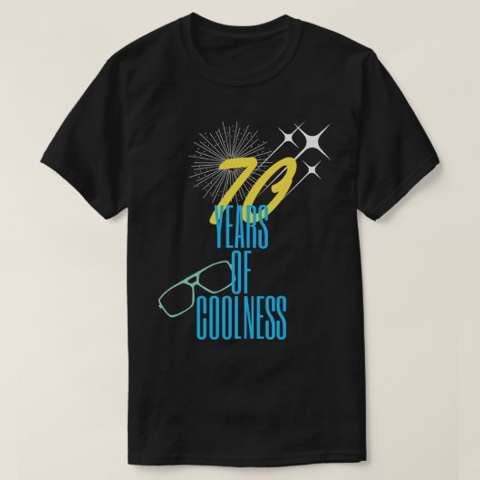 70年の涼しさ Tシャツ (デザイン正面)