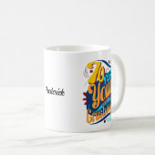 70年の若いがまだ粉砕70レトロ コーヒーマグカップ (正面右)