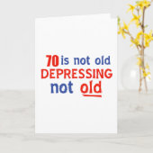 70年の誕生日デザイン カード (黄色い花)