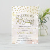 70年の誕生日招待状 招待状 (スタンド正面)