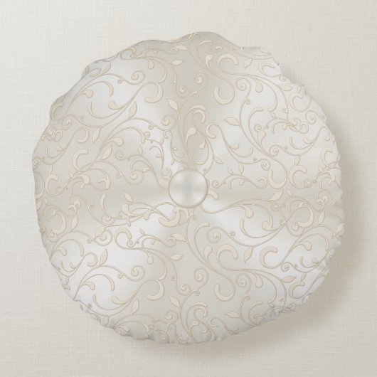 70年パーソナライズされた記念ゴージャス ラウンドクッション (裏面)