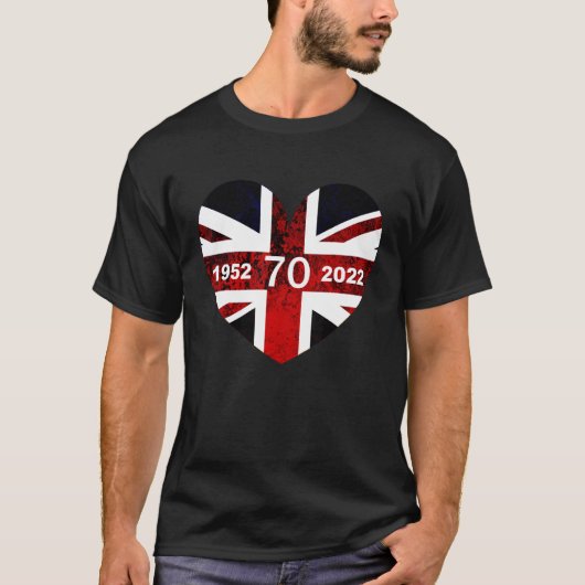 70年プラチナジュビリーレトロヴィンテージ Tシャツ (正面)