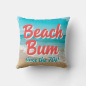 70年代からビーチのバム クッション (裏面)